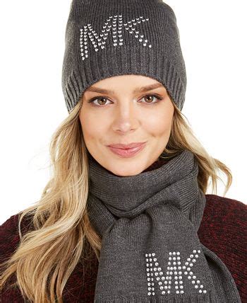 michael kors mens cashmere scarf|Michael Kors ladies hat.